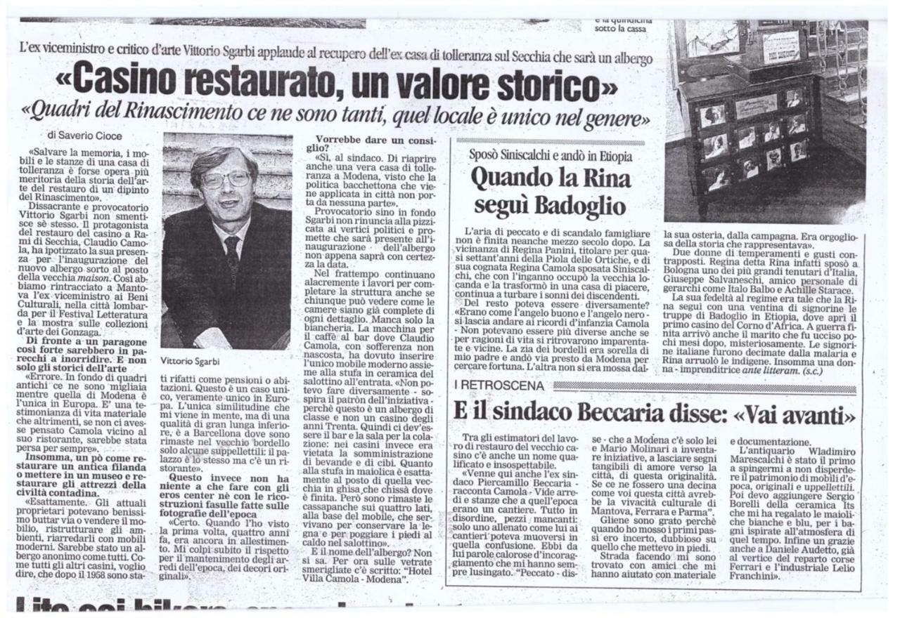 Hotel Villino Della Flanella Modena Exterior foto